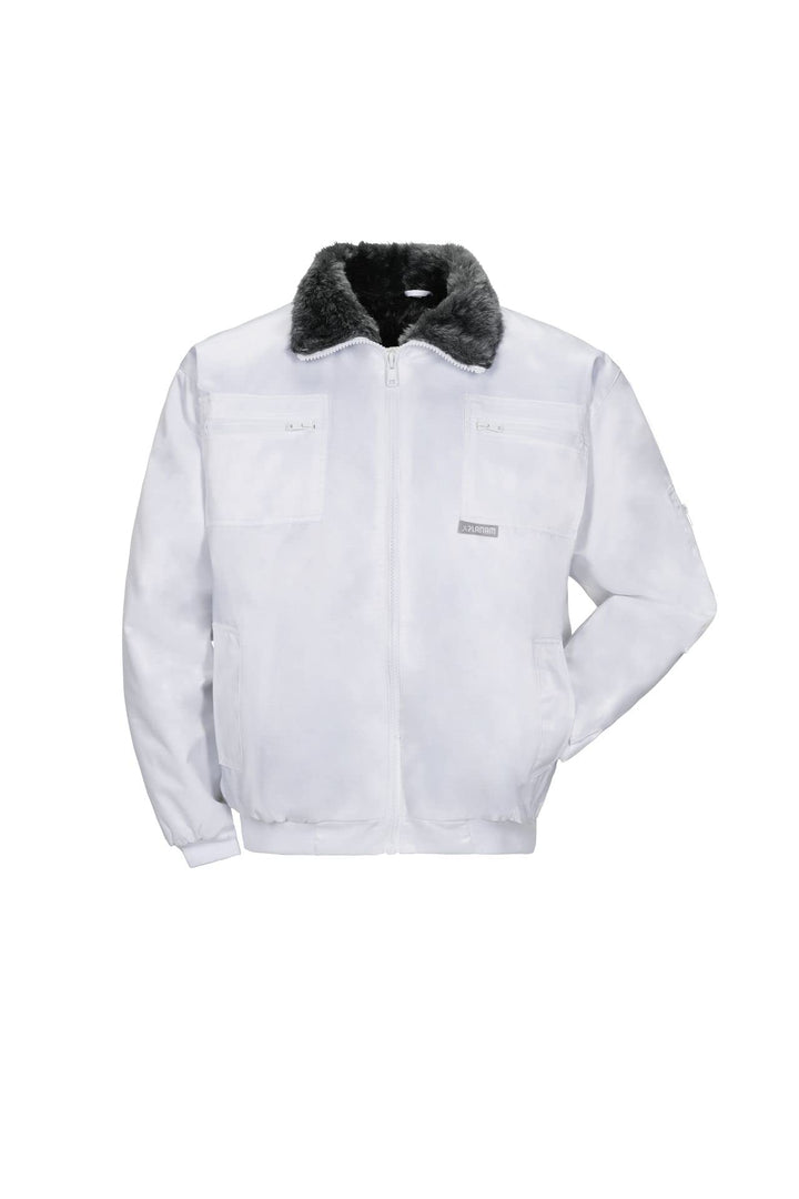 Planam Outdoor Winter Herren Gletscher Pilotenjacke weiss Modell 0330 Grösse L Weiss L, Weiss L