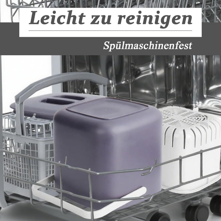 Biomülleimer Küche, 4L Komposteimer Küche, Kleiner Mülleimer mit Deckel, Biomüll Behälter mit Sieb,