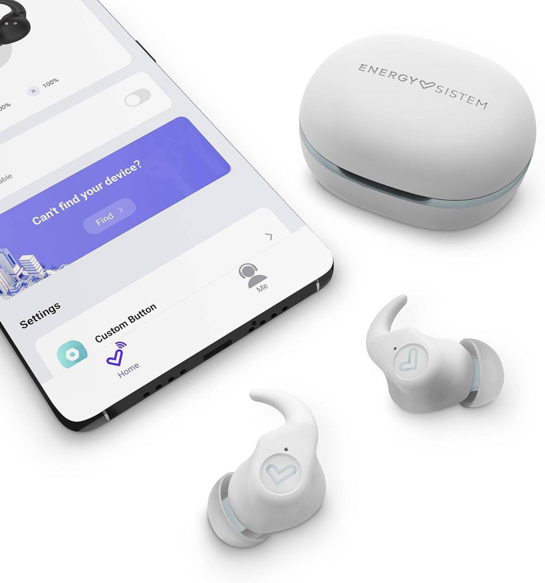 Energy Sistem Sportkopfhörer High Jump (Bluetooth® 5.3, True Wireless Stereo, Secure Fit+, IPX5, ESm