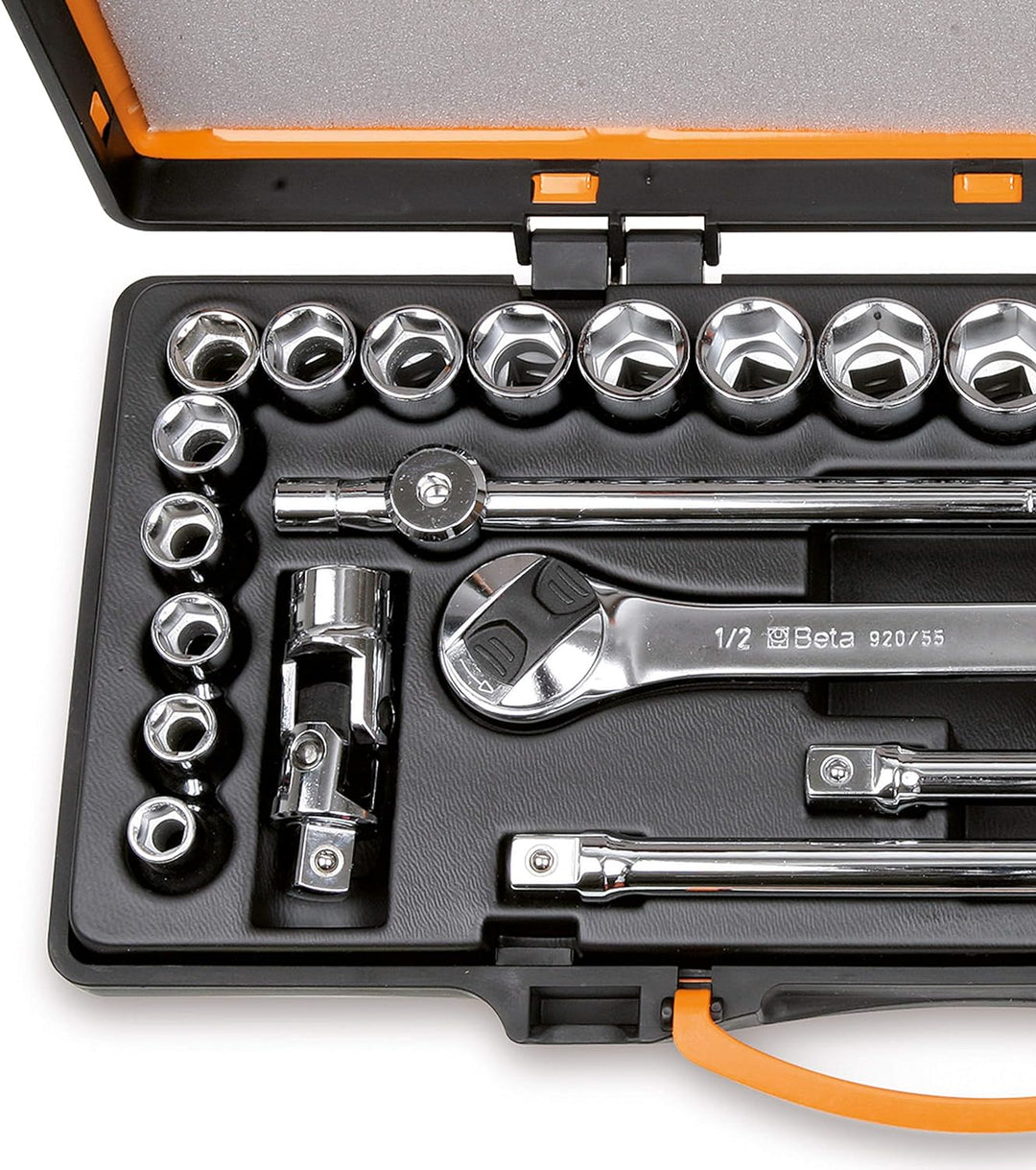 Beta 920A/C20X Steckschlüssel Set, Werkzeugkoffer mit 20 Steckschlüssel und 5 Betätigungswerkzeuge (