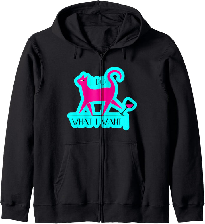 Ich mache was ich will - lustiges Katzengeschenk Kapuzenjacke