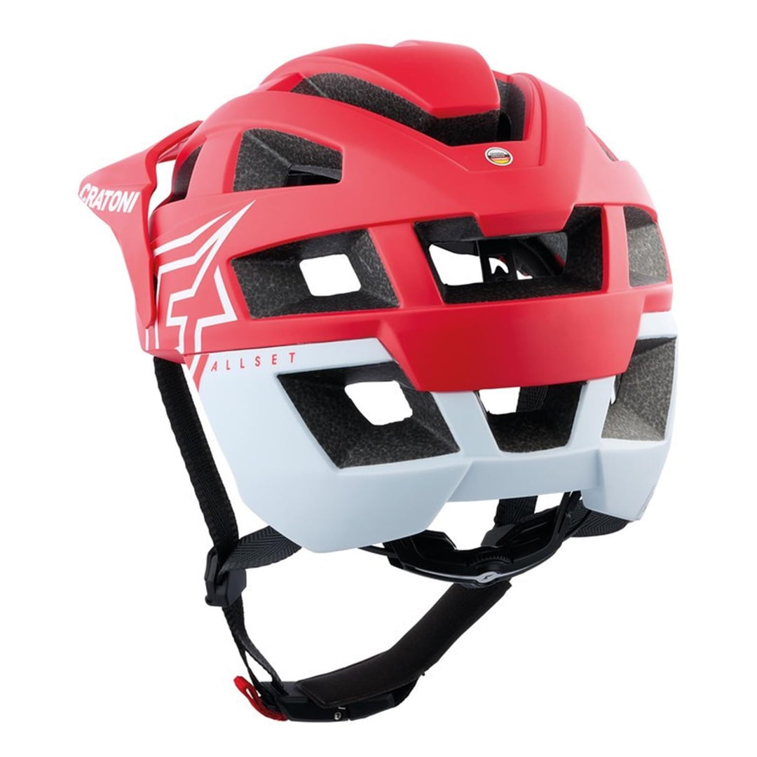 Cratoni Winora Unisex – Erwachsene Allset Pro Helme, Rot/Weiss Matt, M