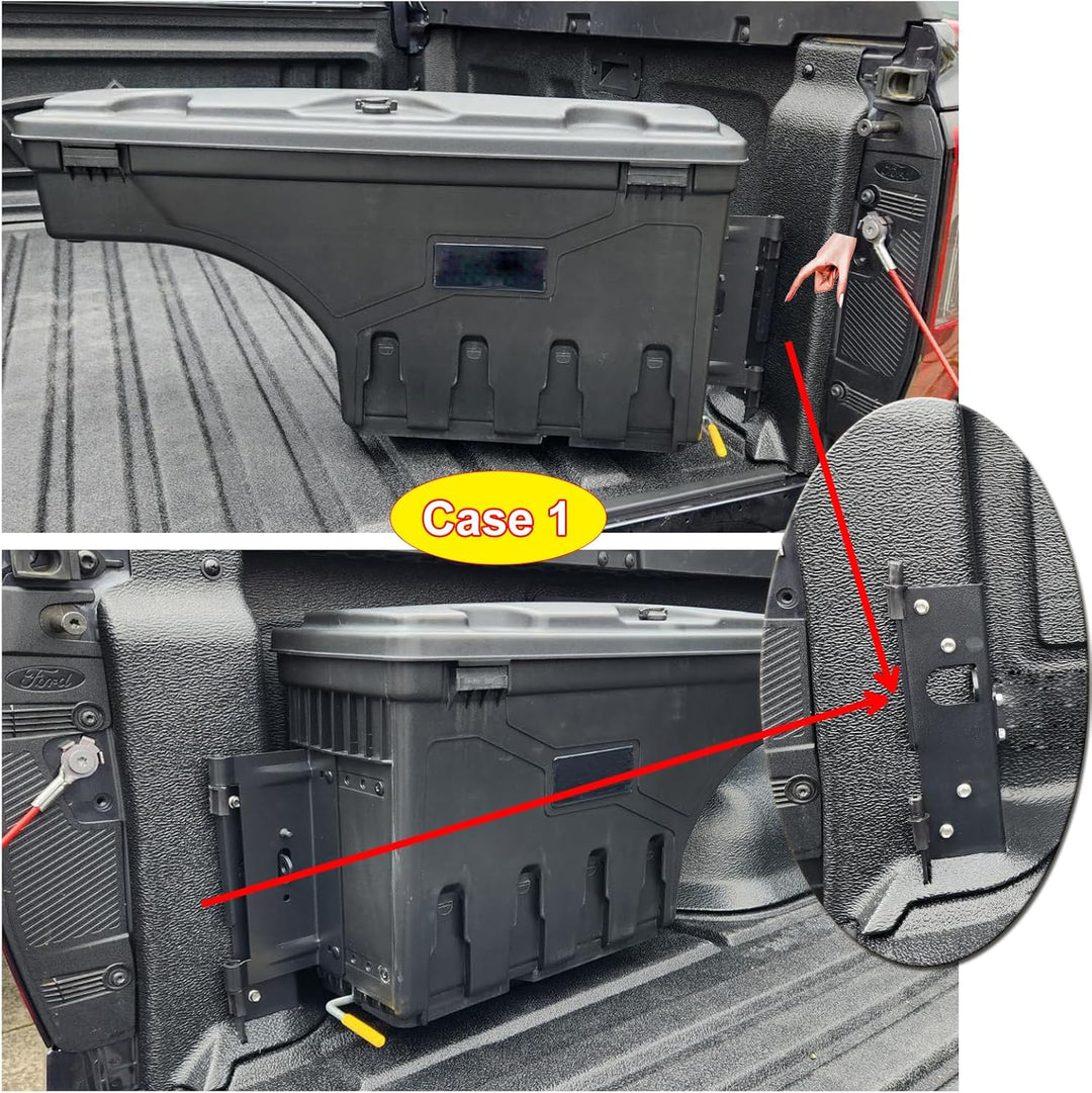 JHCHAN Werkzeugkasten Werkzeugaufbewahrung für Ford Ranger Raptor Wildtrak 2022-2025, ABS Wasserdich