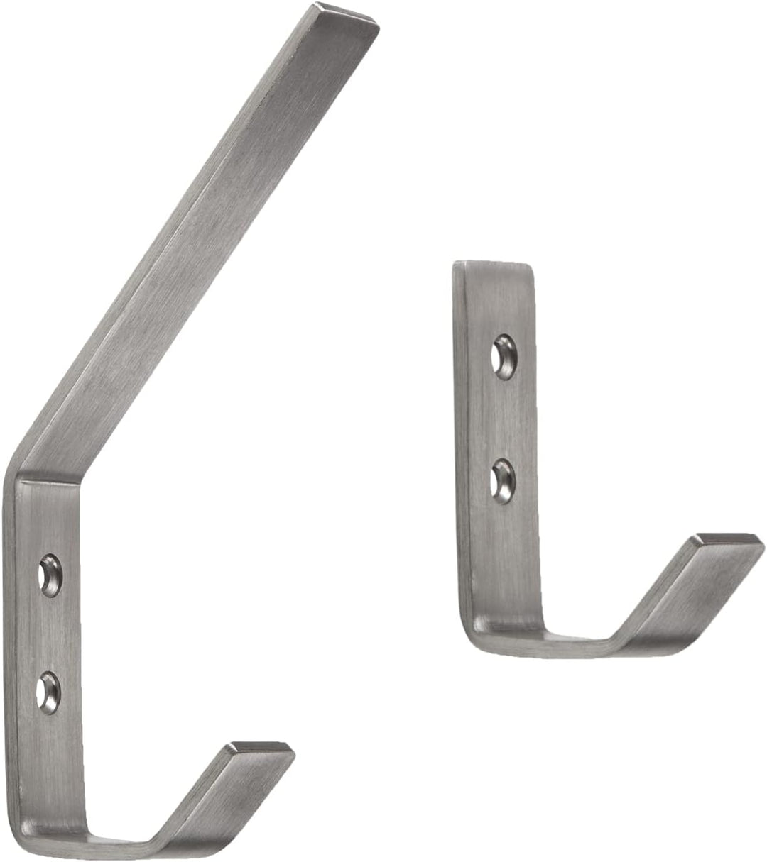 SOTECH 10 Stück Kleiderhaken ALBA moderner Mantelhaken echt Edelstahl 142 x 20 mm Huthaken Garderobe