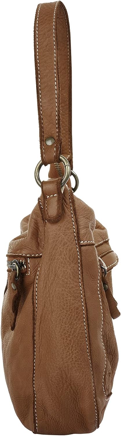 Cluty Shopper Echt Leder Damen - 021137 Cognac, Cognac