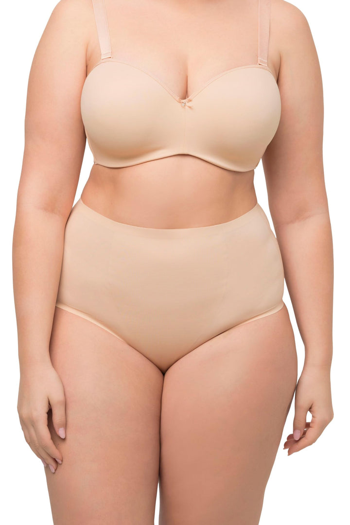 Ulla Popken Women's Bodice Pants Body Shaping Insert High Waist Shapewear Underwear 42-44 Champagner