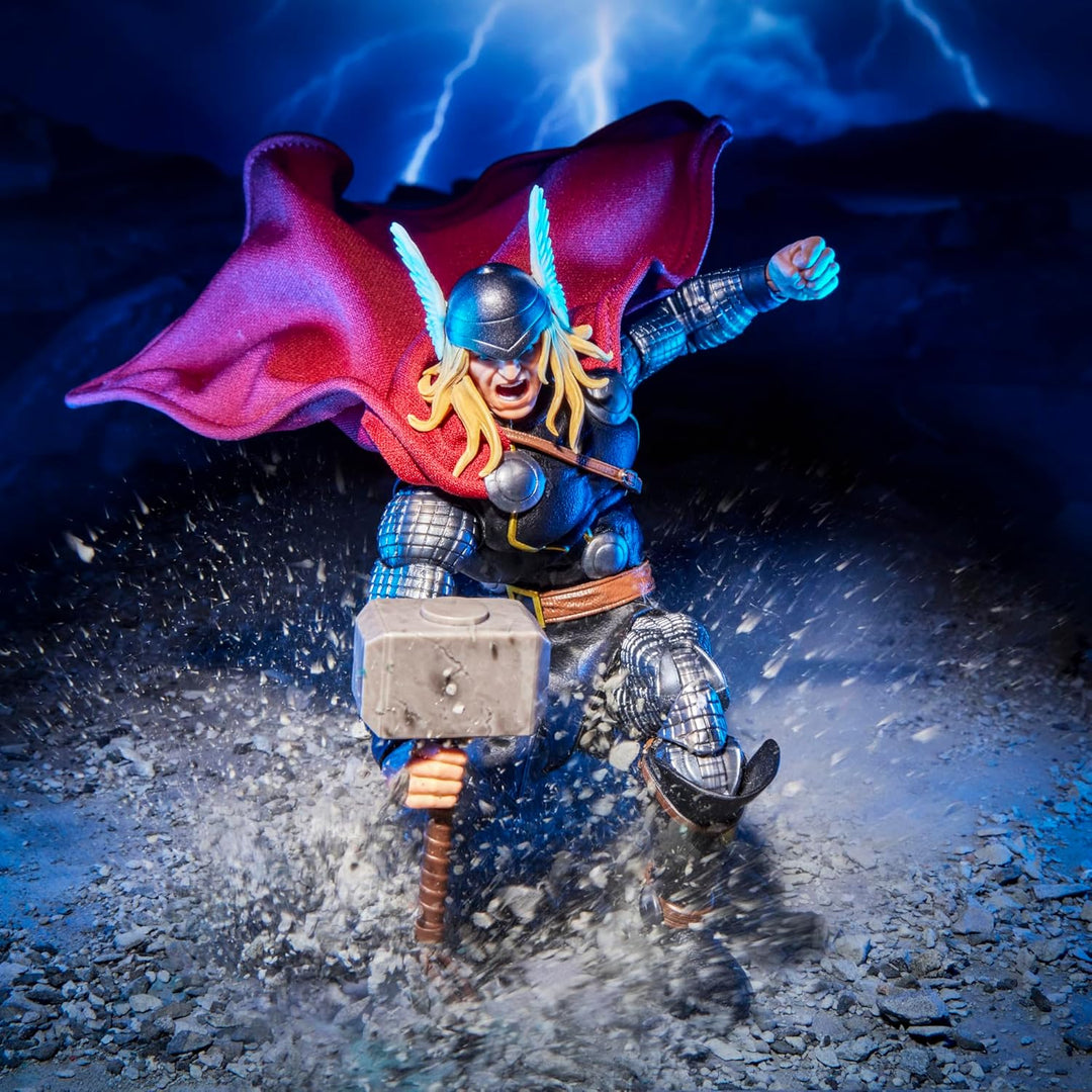 Marvel Legends Maximum Series Thor, Deluxe Action-Figur (15 cm) zum Sammeln zu den Thor Comics; bewe