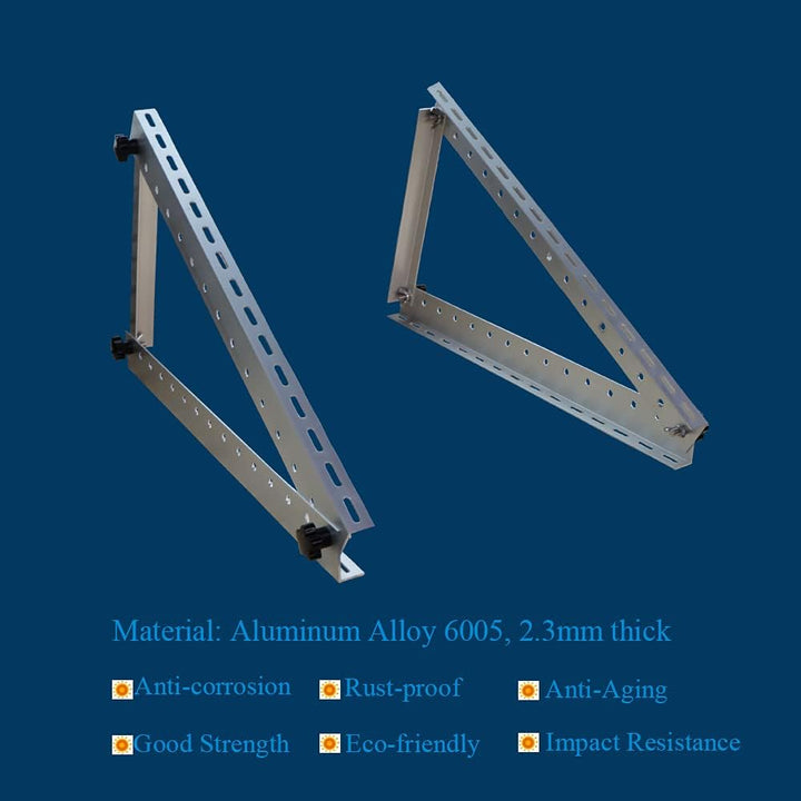 CMYYANGLIN Balkonkraftwerk Halterung Solarmodul Halterung Flachdach Solar Panel Mounting Brackets Ti