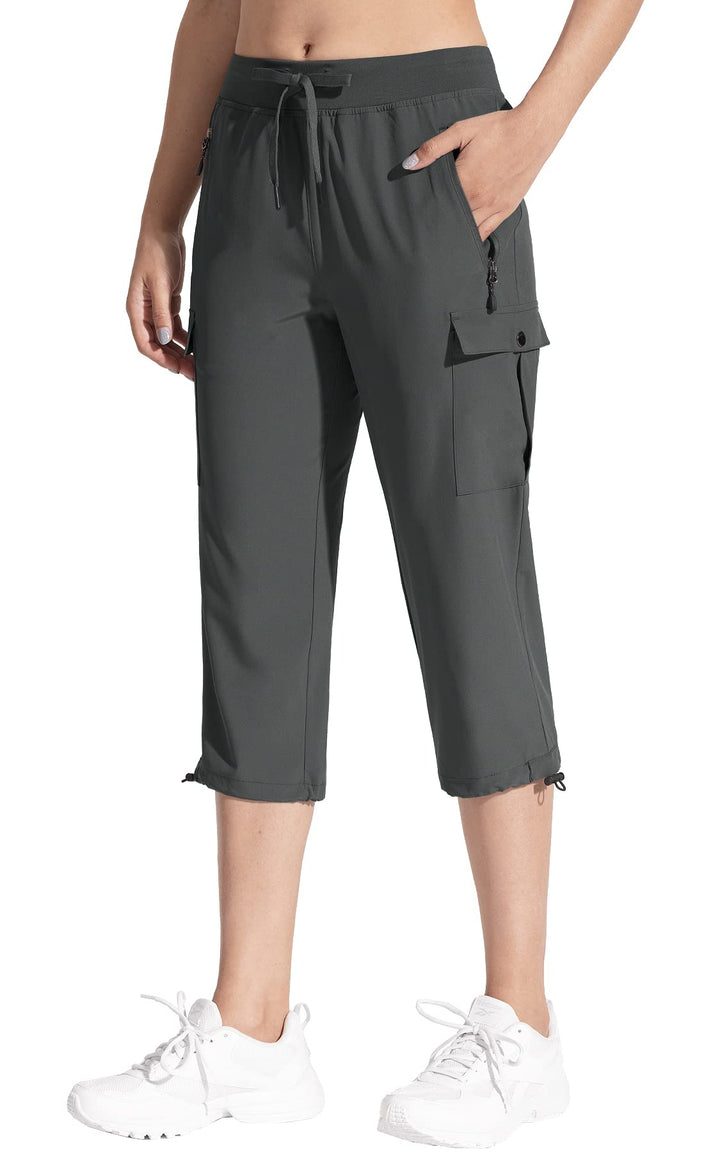 MOCOLY Damen Jogginghose Cargohose Wanderhose Leichte Trekkinghose Wasserdicht Winddicht Outdoorhose