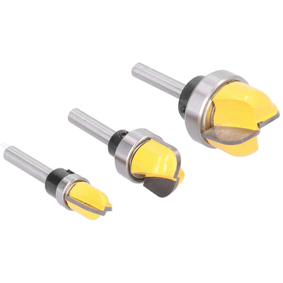 3pcs 6mm Shank Round Nose Router Bits Set Hochfester Core Box Router Bit Holzbearbeitung Fräswerkzeu