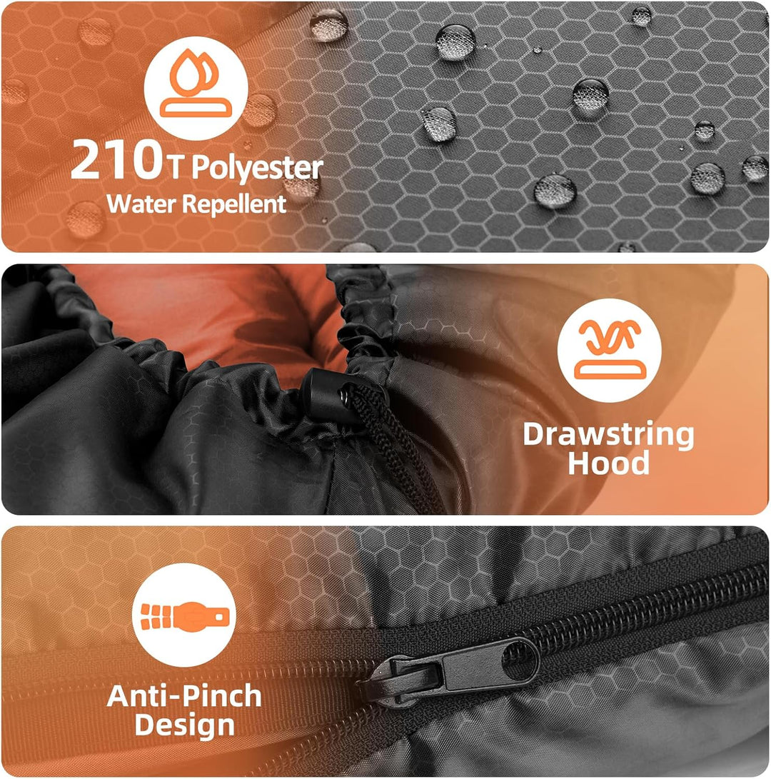 Forceatt Schlafsack, 5℃~25℃ 3-4 Jahreszeiten Outdoor Sommerschlafsack, Ultraleicht Kleines Packmass