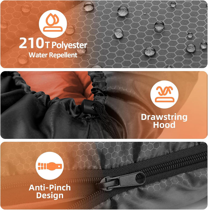 Forceatt Schlafsack, 5℃~25℃ 3-4 Jahreszeiten Outdoor Sommerschlafsack, Ultraleicht Kleines Packmass
