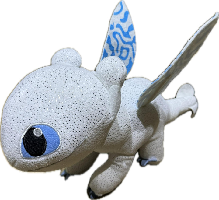 playbyplay HTTYD3 Dragons, Plüschtier Light Fury (weisse Urie), 30 cm, leuchtet im Dunkeln