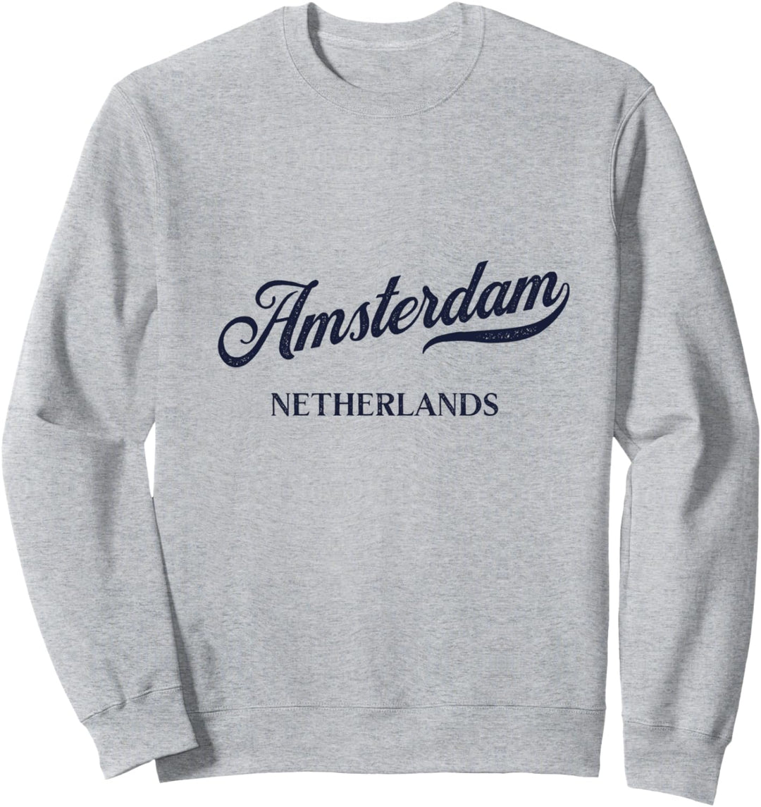 Retro Niederlande Stadt - Vintage Amsterdam Sweatshirt