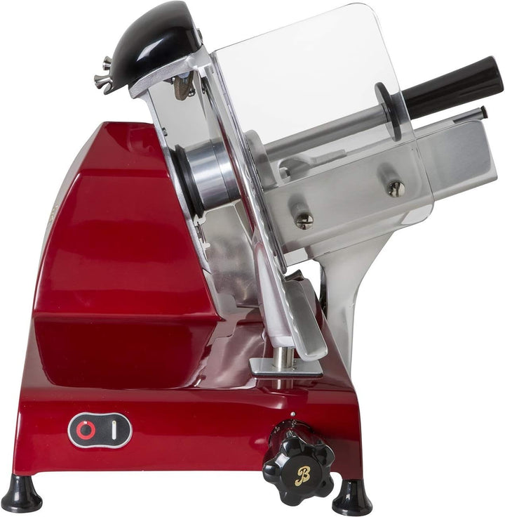 BERKEL - Allesschneider Red Line 250 + Schneidebrett aus Esche und Edelstahl (Schwarz), Schwarz