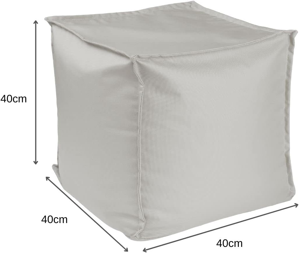 chilly pilley Sitzsack Sitzhocker mit EPS-Perlen Füllung 40x40x40cm Fusshocker Sitz-Pouf für Kinder