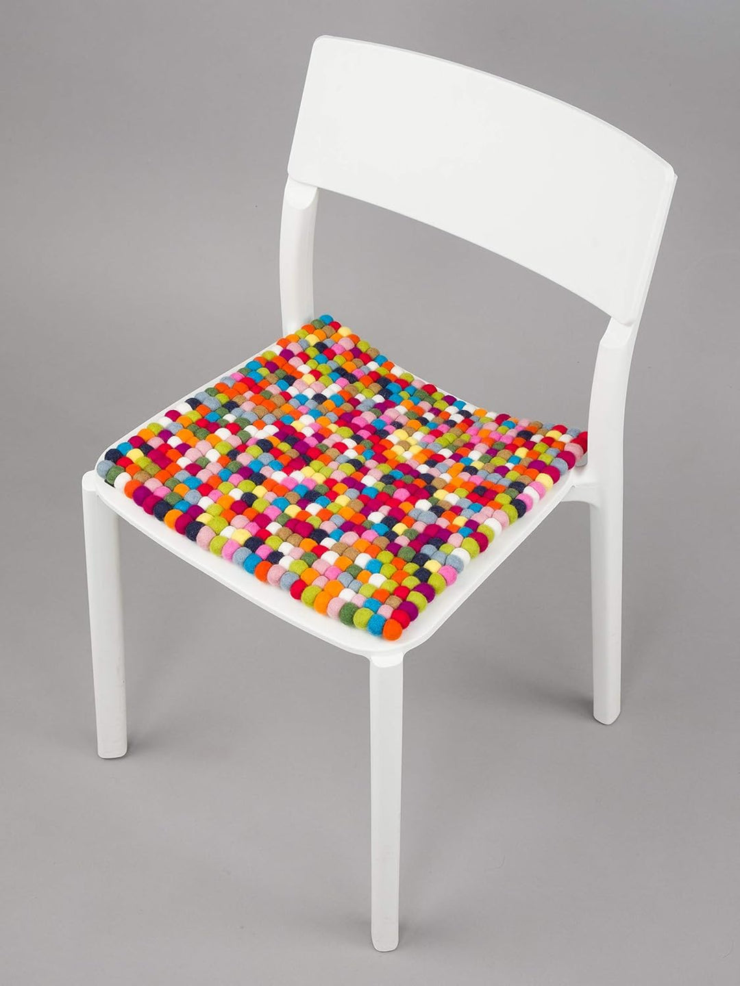 myfelt Filzkugel Sitzauflage Stuhlauflage - Lotte - 36x36 cm, bunt, Bunt