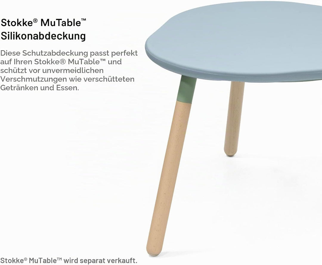Stokke MuTable Silikonüberzug, Slate Blue - 2023 Neugestaltung - Schützt vor unvermeidlichen Missges
