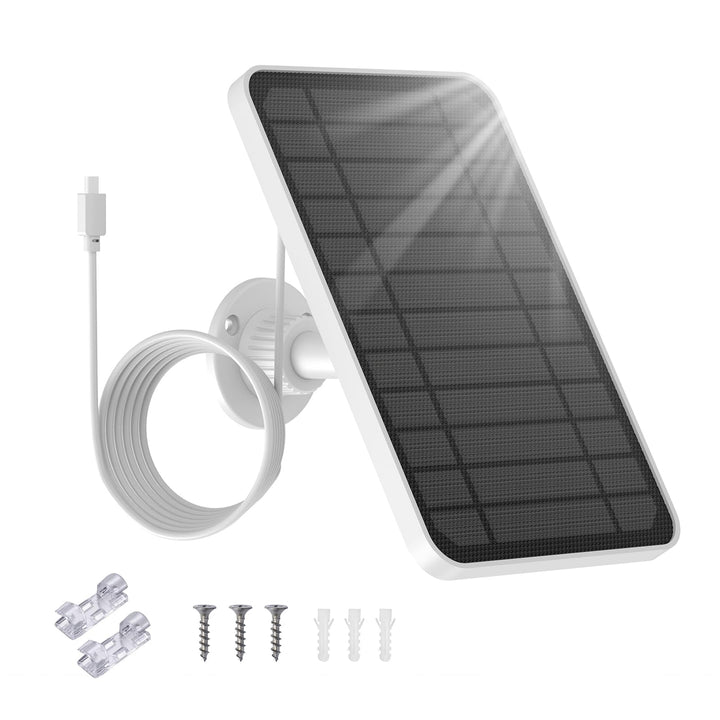 [1 pcs ] 5V 5W Solarmodul kompatibel mit Eufy cam 2C/Eufy 2C Pro/Eufy 2 Pro/Eufy 2/Eufy E20/Eufy E40