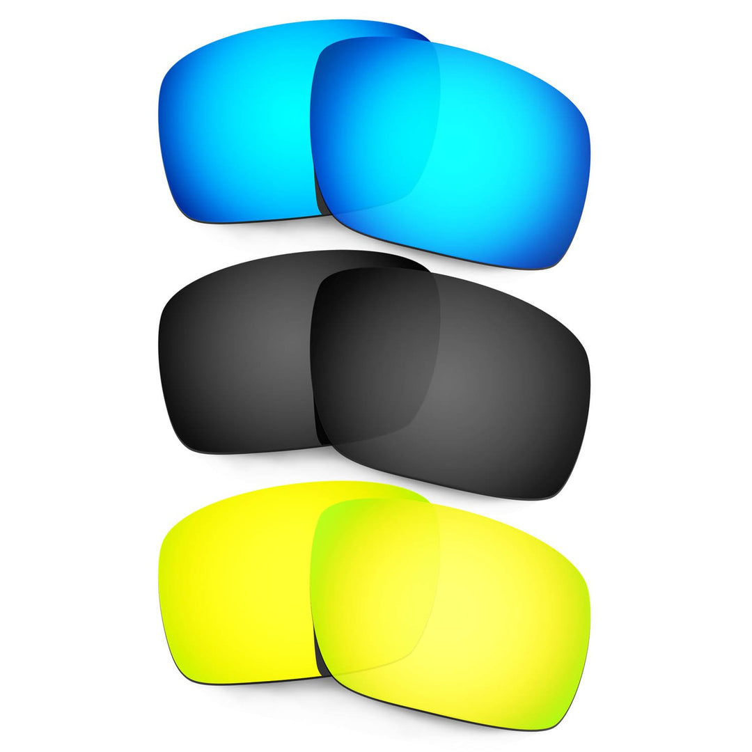 HKUCO Plus Mens Replacement Lenses For Oakley Triggerman - 3 pair