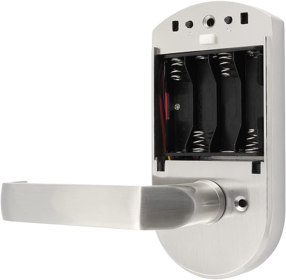 EURA ELH-70B9 Smartes Türschloss mit Griff, Codeschloss, RFID-Näherungsleser, universeller Riegelabs