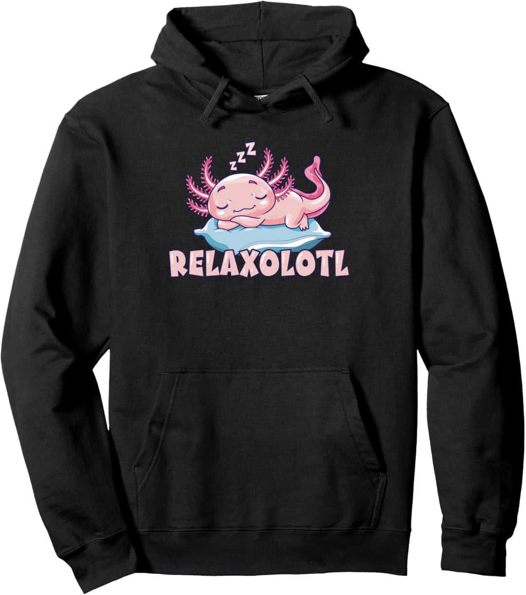Relaxolotl Axolotl Salamander Amphibien Pullover Hoodie