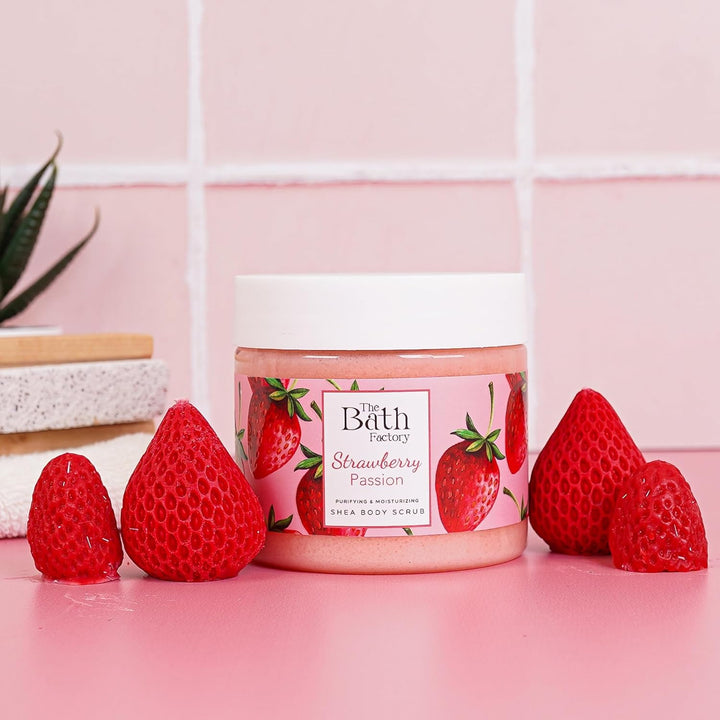 Strawberry Shea Body Scrub,300 Gramm