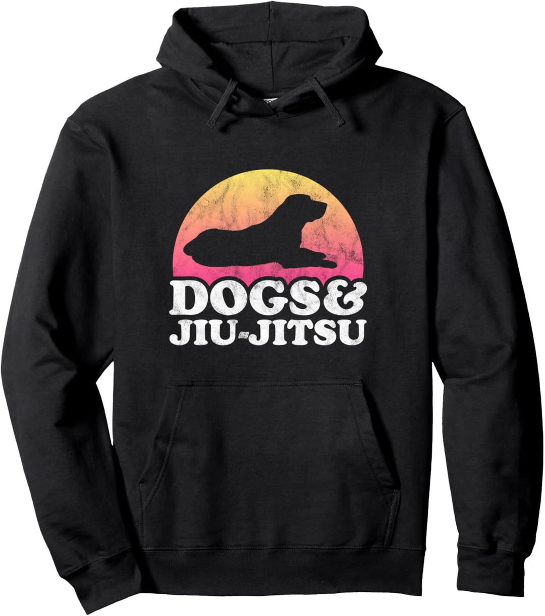 Dogs and Jiu-jitsu Herren oder Damen Hund Pullover Hoodie