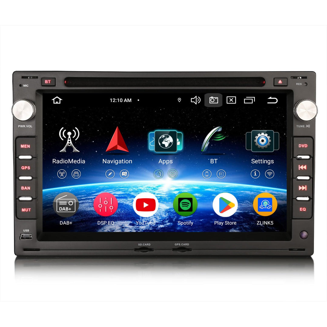 Erisin 7 Zoll 8-Kern 4GB+64GB Android 14 Autoradio Bluetooth GPS Navigation Für VW Passat B5 Golf 4