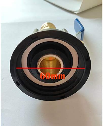 IBC Tank Adapter SENRISE IBC Tote Tank Drain Adapter S60X6 to Brass Garden Tap with 1" Hose Fitting