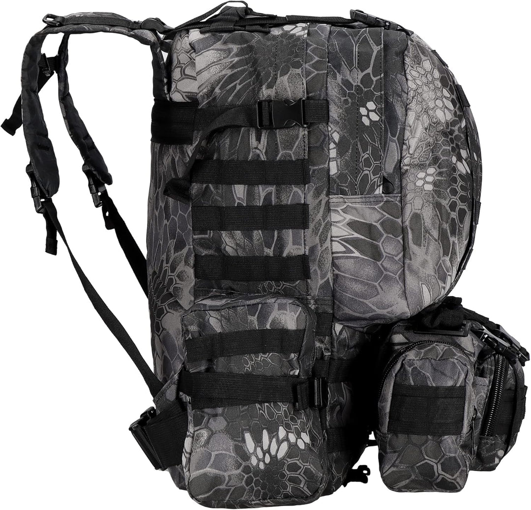 SPRINGOS Rucksack Cityrucksack Outdoor-Rucksack Trekkingrucksack Camping Reissverschlusstaschen Grau
