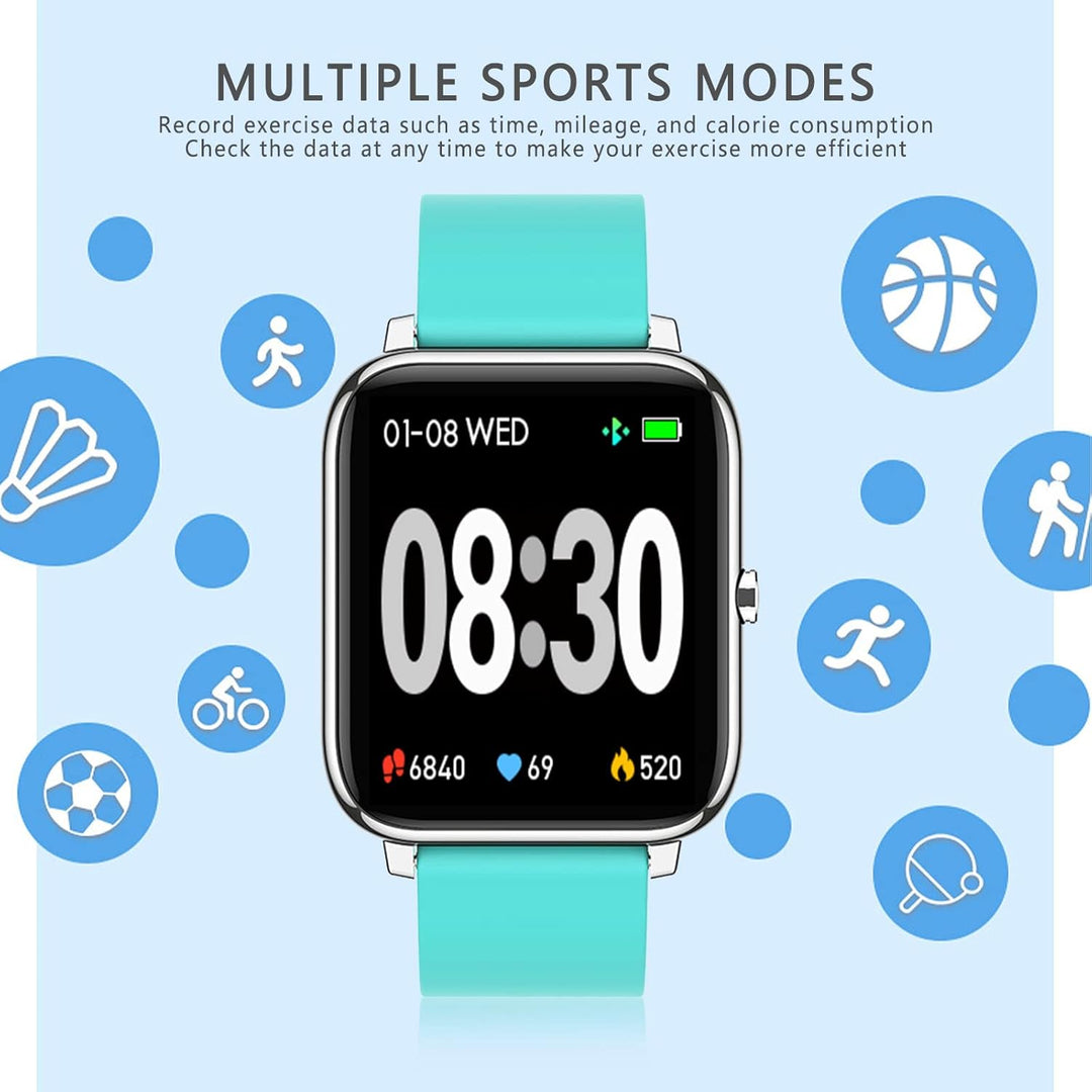 SUPBRO Smartwatch Fitness Armband Tracker 1.4" Voller Touch Screen Wasserdicht IP67 Armbanduhr Smart