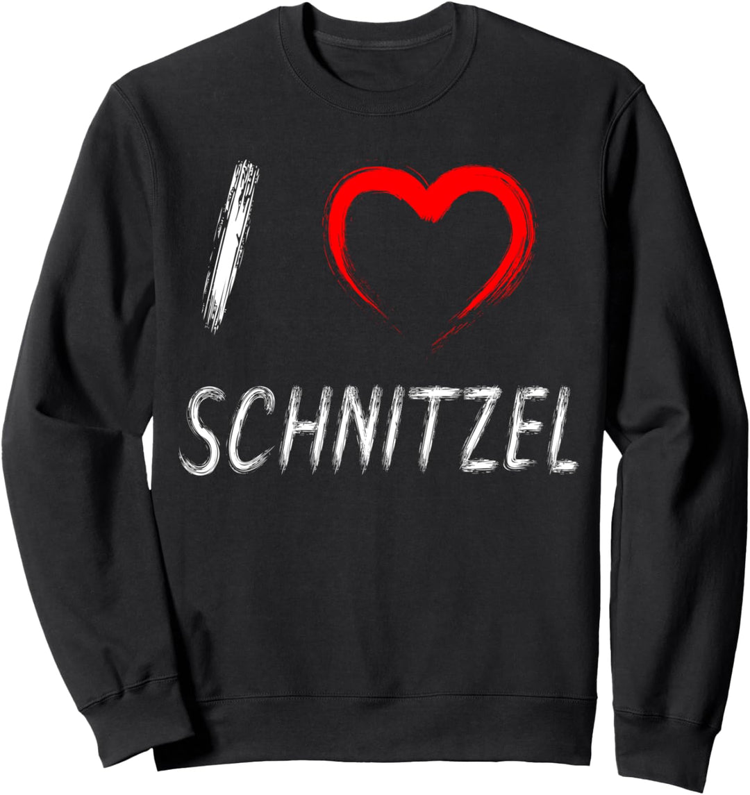 Lustiger Schnitzel Spruch, Ich liebe Fleisch, Schnitzel Sweatshirt