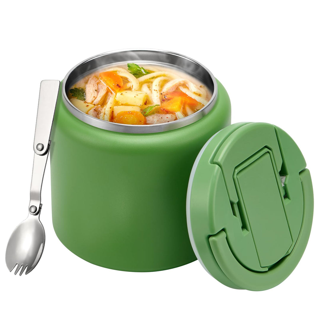 Itslife Thermobehälter für Essen 760ml, Edelstahl Warmhaltebehälter Essen mit Löffel, Thermo Lunchbo