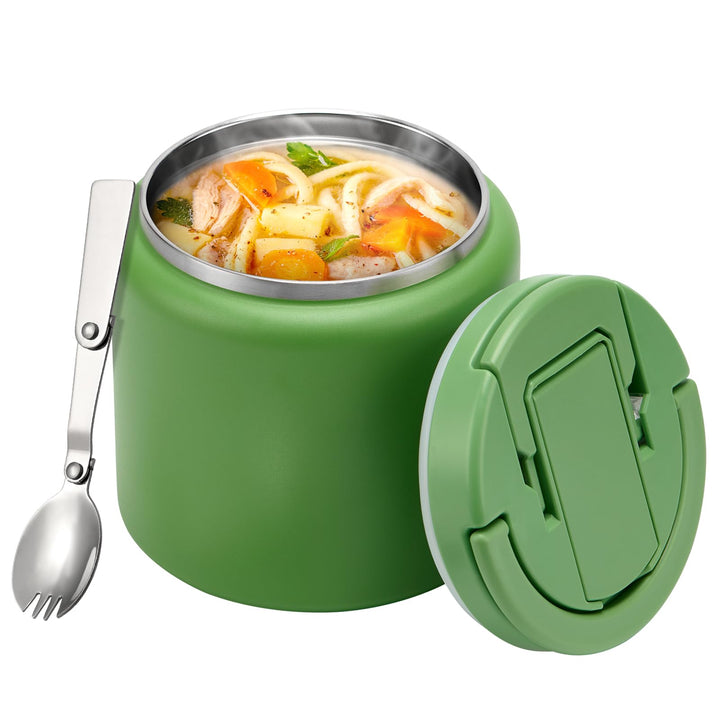 Itslife Thermobehälter für Essen 760ml, Edelstahl Warmhaltebehälter Essen mit Löffel, Thermo Lunchbo