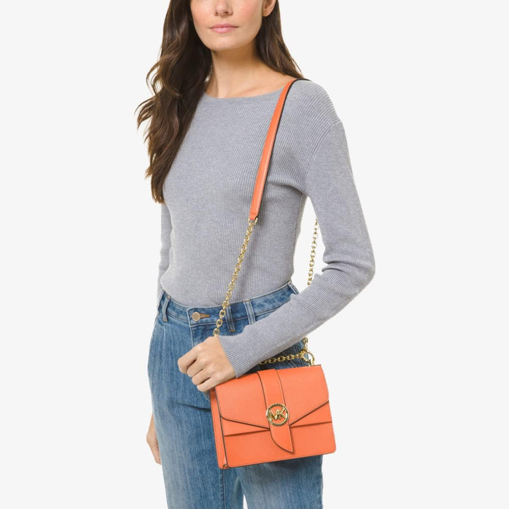 Michael Kors Damen Greenwich Sm Conv Xbody Bag Apricot, Apricot