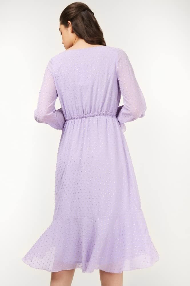 Little Mistress Damen High Low Kleid 40 Violett, 40 Violett