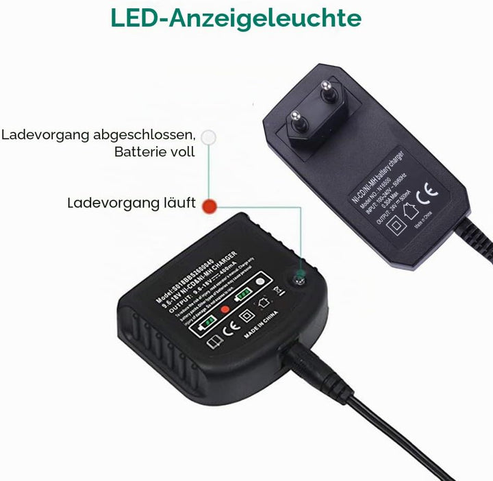 NI-Cd NI-MH Akkuladegerät für Black &amp; DeckerA12, A12-XJ, A12EX, A1712, FS120B, FSB12 HPB18-OPE HPB18
