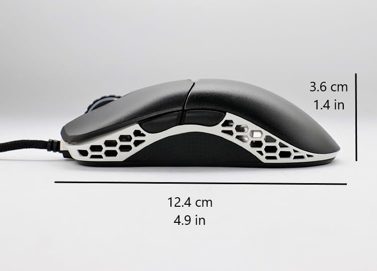 Ducky Feather Gaming Maus 65g – Symmetrisch für Rechts- & Linkshänder – PixArt 3389 Sensor mit 16.00