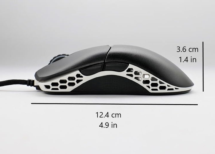 Ducky Feather Gaming Maus 65g – Symmetrisch für Rechts- & Linkshänder – PixArt 3389 Sensor mit 16.00