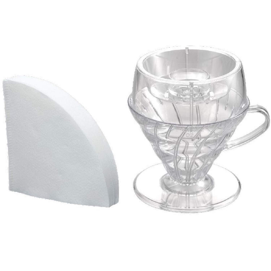 Hario V60 Tropfhilfe-Set, 02 klar, PDA-1524-T, 140ml