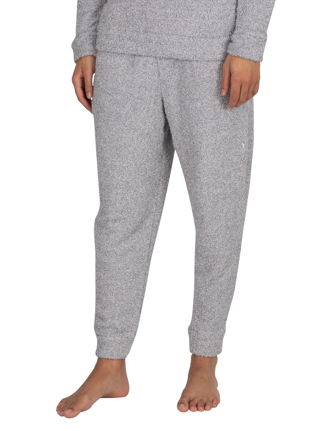 Calvin Klein Herren Lounge Jogginghose aus Plüsch, Grau, S