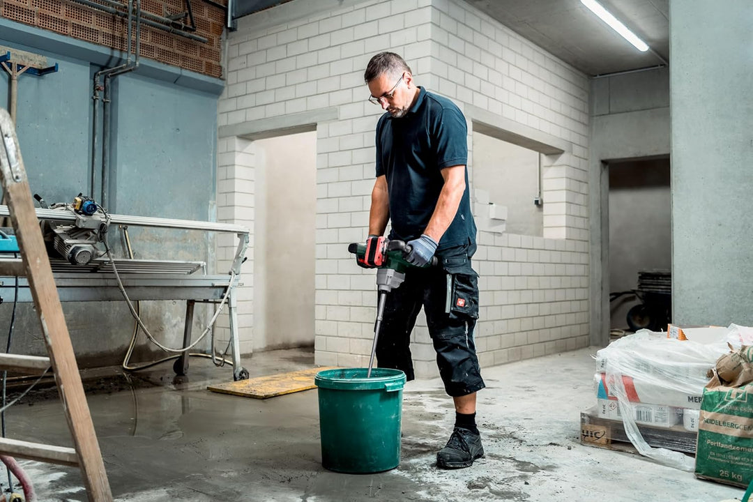 metabo Akku-Rührwerk RW 18 LTX BL 120-18V, Brushless-Motor, 30L Mischmenge, Schnellstopp, Ergonomisc