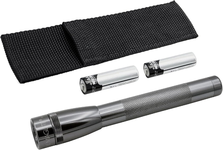 Mag-Lite Mini Pro LED Taschenlampe, 226 Lumen, ANSI Standard getest, titan-grau SP2P09H Grau Flashli