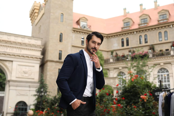 Allthemen Herren Sakko Sportlich Slim Fit Blazer Männer Modern Freizeit Jackett Business Anzugjacke