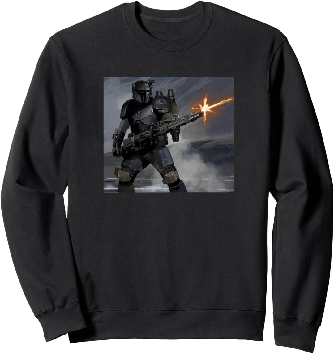 Star Wars Mando Fire Portrait Sweatshirt