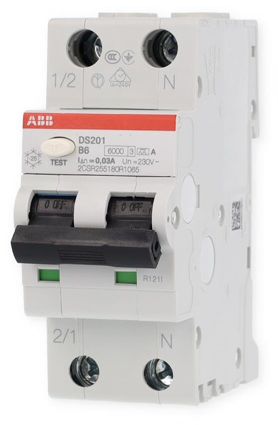 FI/LS-Schalter 6kA, 1p+N DS201A-B6/0,03