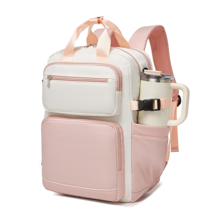 KONO Rucksack Damen 15,6 Zoll Laptop Rucksack Wasserdicht, Eleganter Schulrucksack für Damen und Mäd