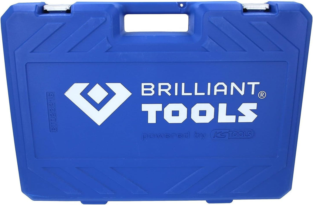 BRILLIANT TOOLS BT023216 Steckschlüssel-Satz, 216-tlg, 1/4", 3/8", 1/2" [Powered by KS TOOLS] 216-tl