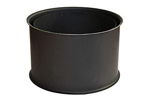 rg-vertrieb Doppelwandfutter Ø 130 mm für Ofenrohr – 2mm Stahl Wandfutter Schornsteinanschluss Rauch